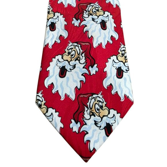 VTG Santa Claus Neck Tie Keith Daniels Christmas Holiday Party Whimsical Novelty - Picture 2 of 6
